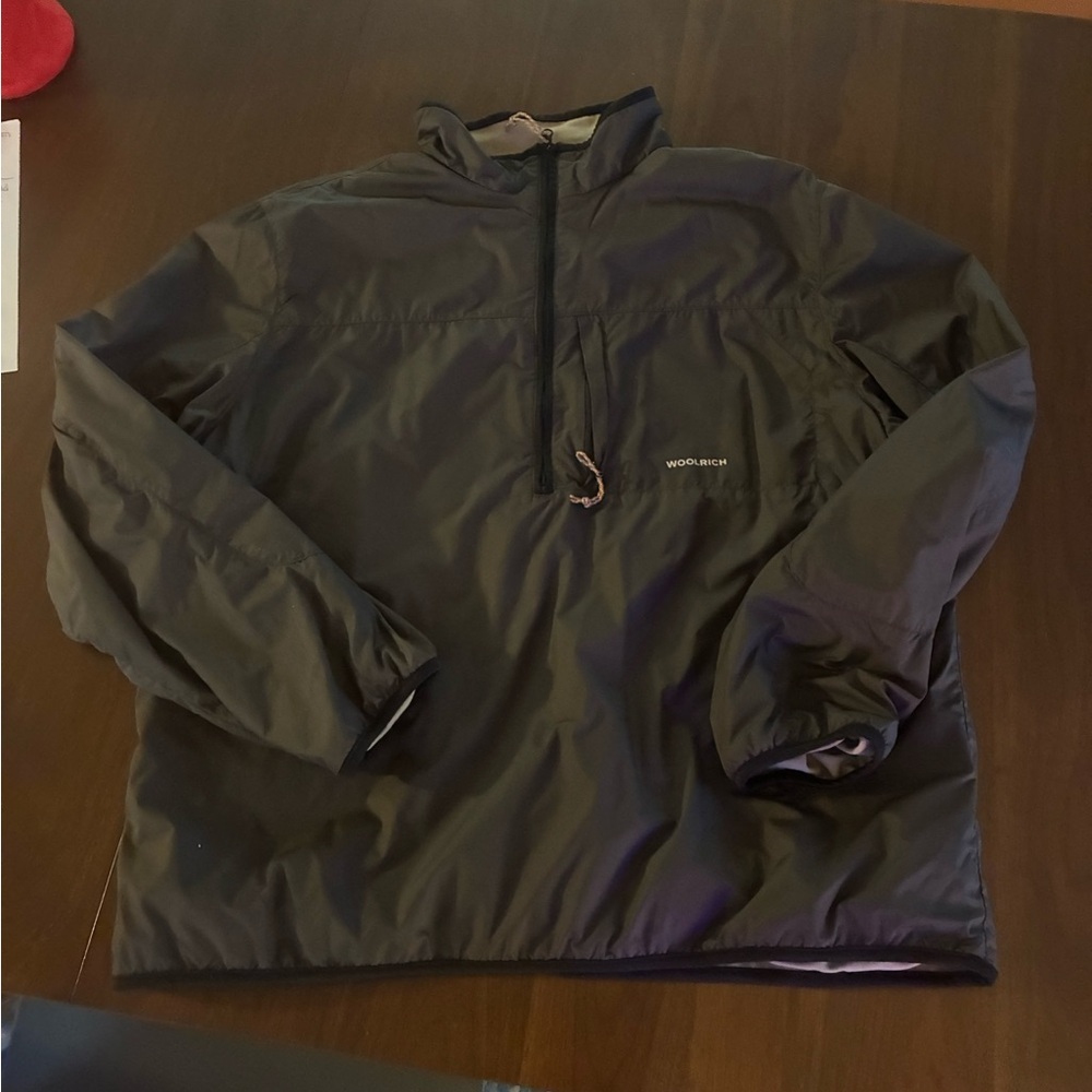 Woolrich Men's Dark Gray Windbreaker pull over